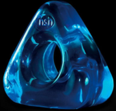 Синее треугольное эрекционное кольцо RENEGADE JUNK PUSHER - 0