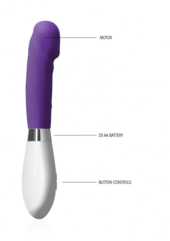 Фиолетовый вибратор Asopus - 21 см. - 1