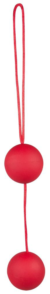 Красные вагинальные шарики Velvet Red Balls - 2