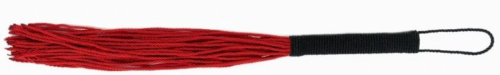 Красная плеть-флогер с черной ручкой - 0