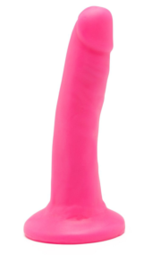 Розовый гладкий фаллоимитатор на присоске Happy Dicks Dong 6 inch - 15,2 см. - 0