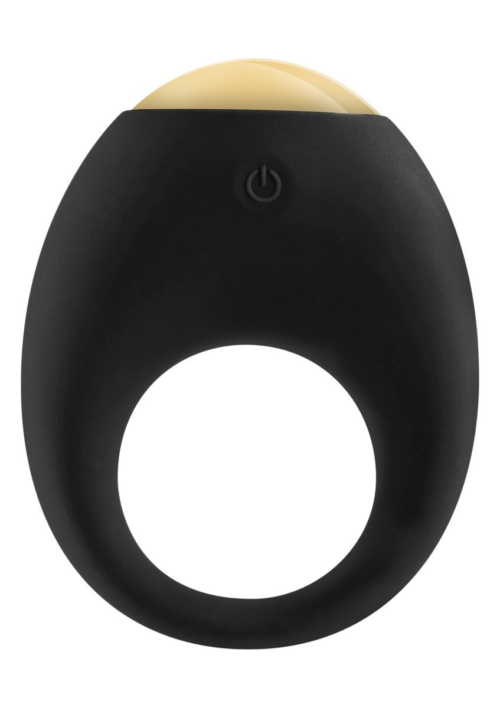 Черное эрекционное кольцо Eclipse Vibrating Cock Ring - 0