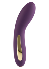 Фиолетовый изогнутый вибромассажёр Luminate Vibrator - 17 см. - 0