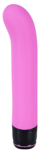 Розовый изогнутый вибратор Mr. Nice Guy - 23 см. - 0