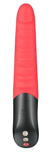 Красный вибромассажер JAGUAR с 10 режимами вибрации - 23,7 см. - 2