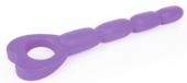 Фиолетовый анальный вибратор-елочка с 10 режимами вибрации - 22,5 см. - 2