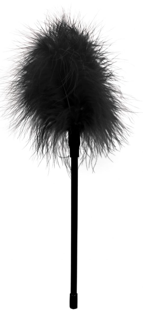 Черная пуховка Feather - 27 см. - 0