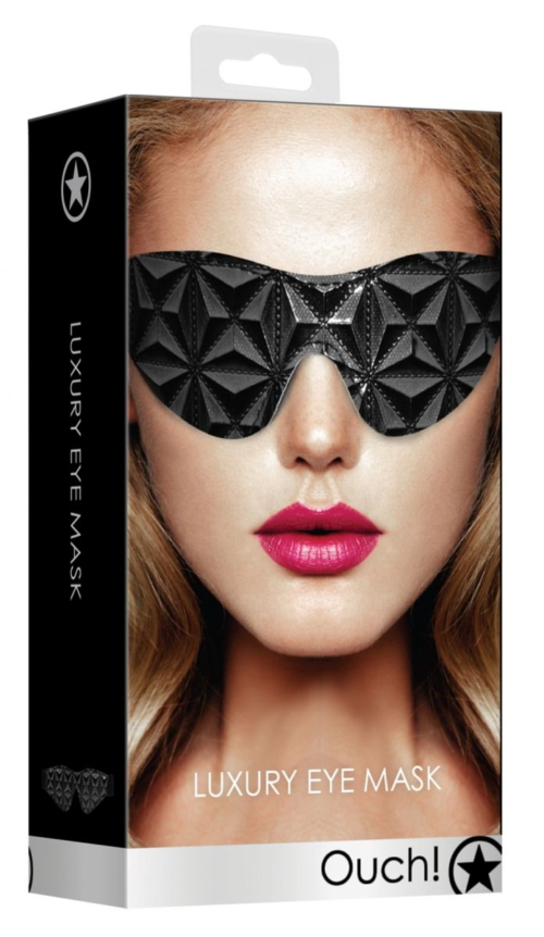 Черная маска на глаза закрытого типа Luxury Eye Mask - 1