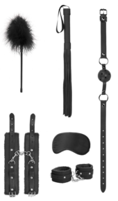 Черный игровой набор Beginners Bondage Kit - 0