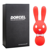Оранжевый вибростимулятор-зайчик Dorcel - 16 см. - 2