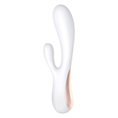 Белый вибратор-кролик Satisfyer Mono Flex с управлением через приложение - 20,4 см. - 1