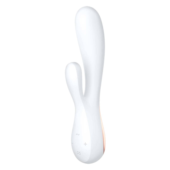 Белый вибратор-кролик Satisfyer Mono Flex с управлением через приложение - 20,4 см. - 0