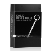 Серебристый уретральный стимулятор Sinner Solid Metal Dilator With Ring - 15,5 см. - 1