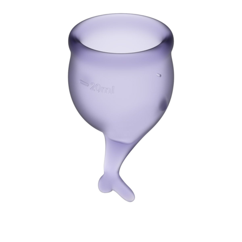 Набор фиолетовых менструальных чаш Feel secure Menstrual Cup - 2