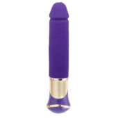 Фиолетовый перезаряжаемый вибратор ECSTASY Deluxe Greedy Dong - 19,5 см. - 0