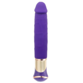 Фиолетовый вибратор ECSTASY Deluxe Rowdy Dong - 21,5 см. - 0