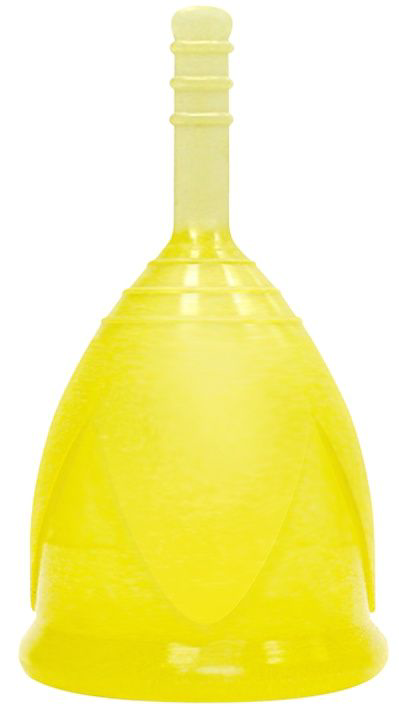 Желтая менструальная чаша размера L - 0