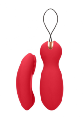 Красные вагинальные шарики Purity с пультом ДУ - 4