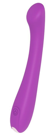 Фиолетовый вибромассажер SLIM NECK G-FLEX - 17,7 см. - 0