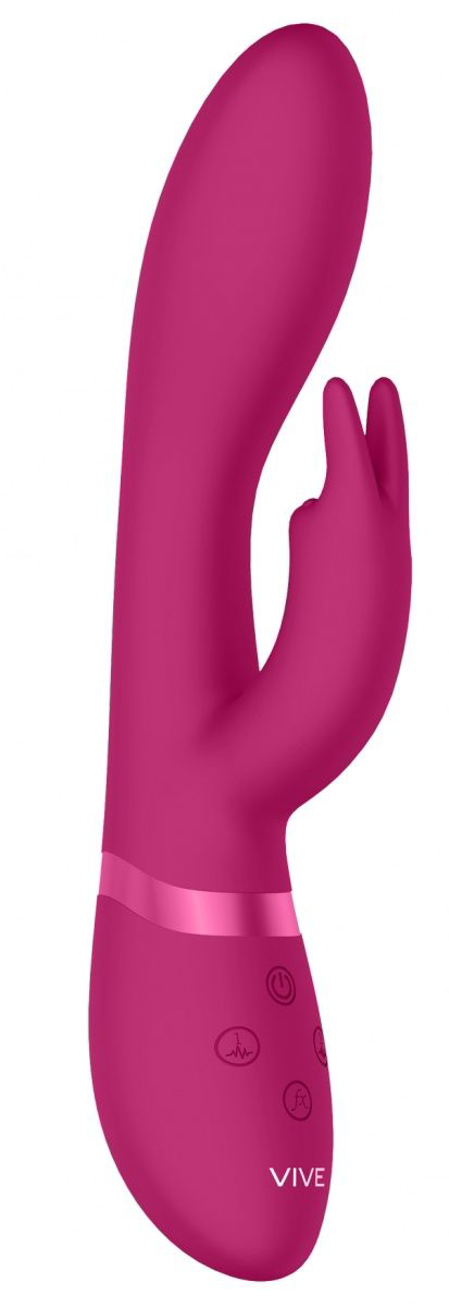 Розовый вибромассажер-кролик Zosia - 21,3 см. - 0