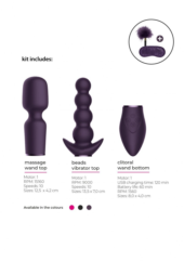 Фиолетовый эротический набор Pleasure Kit №3 - 4