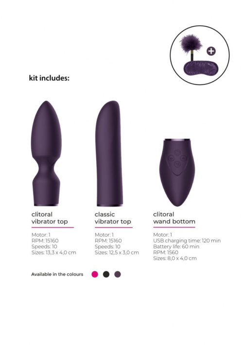 Фиолетовый эротический набор Pleasure Kit №4 - 1