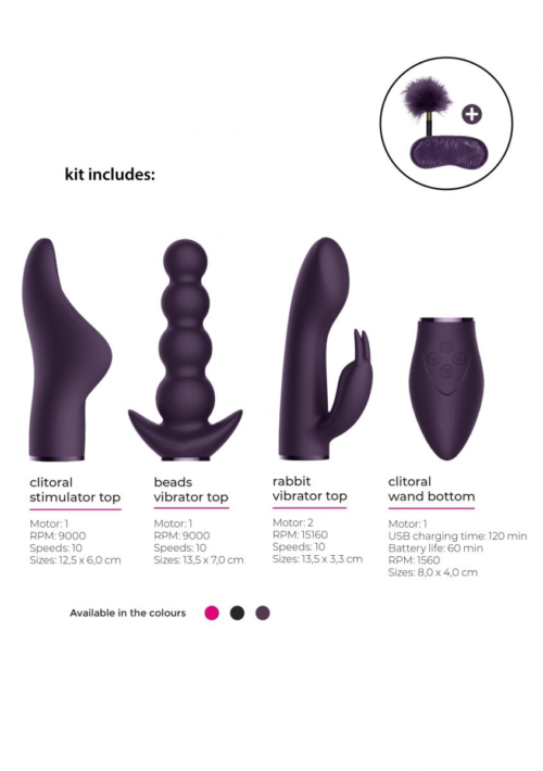 Фиолетовый эротический набор Pleasure Kit №6 - 1