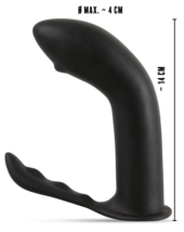 Черный стимулятор простаты Prostate Plug - 14 см. - 4