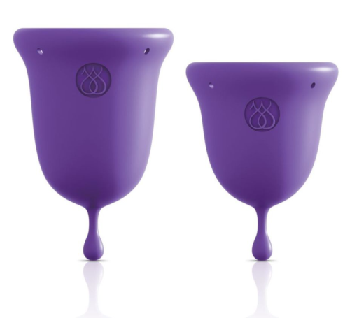 Набор из 2 фиолетовых менструальных чаш Intimate Care Menstrual Cups - 0