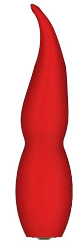 Красный клиторальный стимулятор FULLA - 13 см. - 0