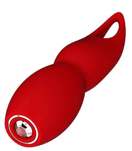 Красный клиторальный стимулятор FULLA - 13 см. - 1