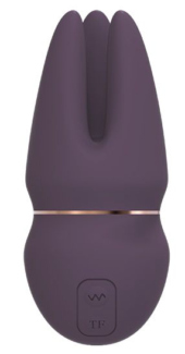 Фиолетовый клиторальный стимулятор SAGA - 0