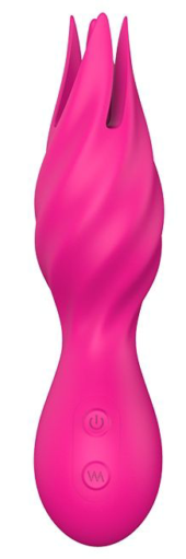 Розовый клиторальный стимулятор FLUTTERING TULIP - 14,5 см. - 0