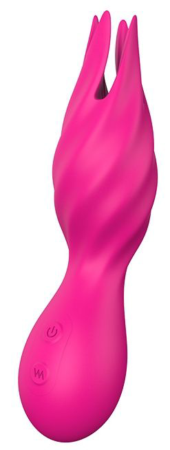 Розовый клиторальный стимулятор FLUTTERING TULIP - 14,5 см. - 1