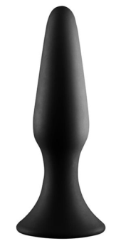 Черная анальная пробка METAL BALL BUTT PLUG - 15 см. - 0