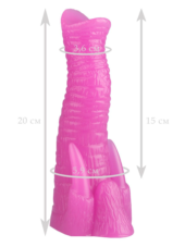 Розовый анальный стимулятор в виде хобота - 20 см. - 1