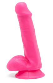 Розовый фаллоимитатор Happy Dicks Dildo 6 inch Balls - 15,2 см. - 0
