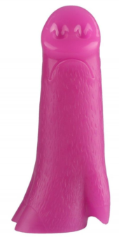 Розовая анальная втулка в виде поросячьего пятачка - 23 см. - 0