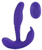 Фиолетовый стимулятор простаты Remote Control Anal Pleasure Vibrating Prostate Stimulator - 13,5 см. - 0