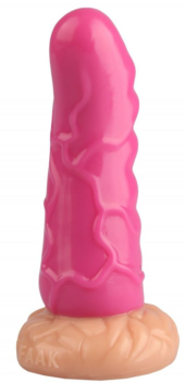 Розовая анальная втулка с венками - 18 см. - 0
