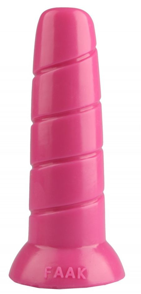 Розовая винтообразная анальная втулка - 19,5 см. - 0