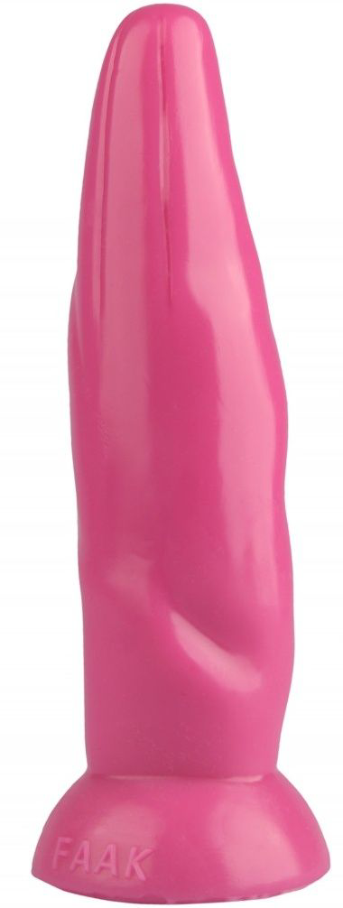 Розовая фигурная анальная втулка - 22,5 см. - 2