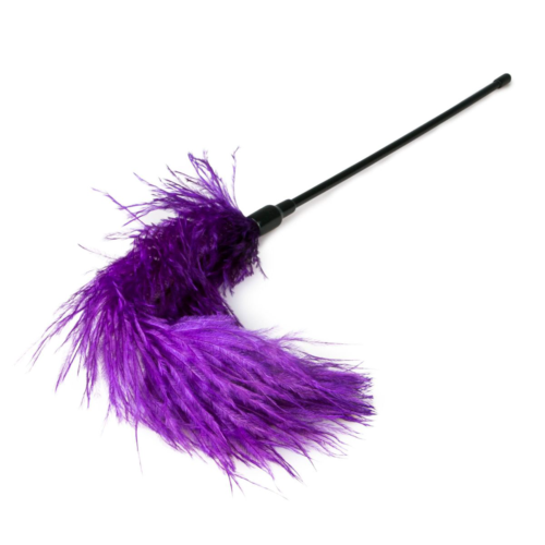 Тиклер с фиолетовыми перышками Feather Tickler - 54 см. - 1