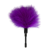 Фиолетовый мини-тиклер с перышками - 17 см. - 0