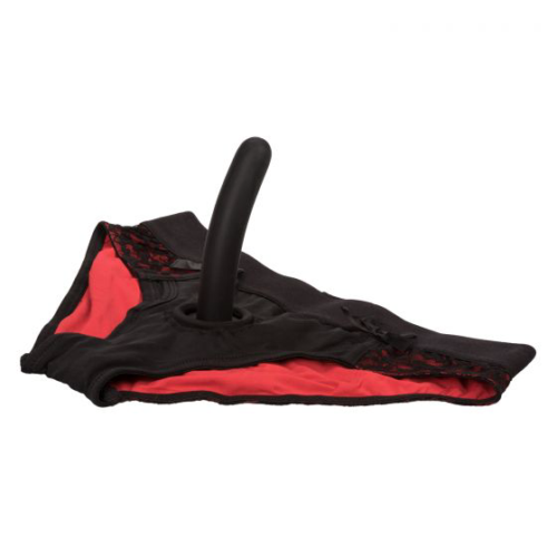 Красно-черные страпон-трусики Pegging Panty Set - размер S-M - 2