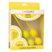Набор вагинальных шариков-лимонов Kegel Training Set Lemon - 4