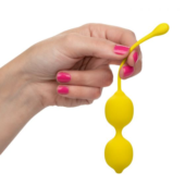 Набор вагинальных шариков-лимонов Kegel Training Set Lemon - 3