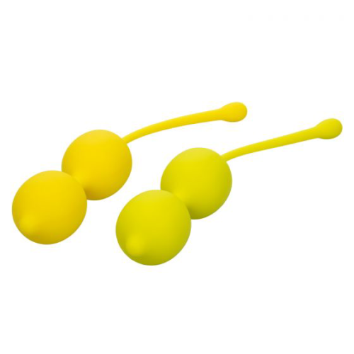 Набор вагинальных шариков-лимонов Kegel Training Set Lemon - 1