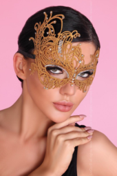 Золотистая ажурная маска Mask Golden - 0