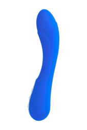 Нереалистичный синий вибратор BLURY - 18,5 см. - 3